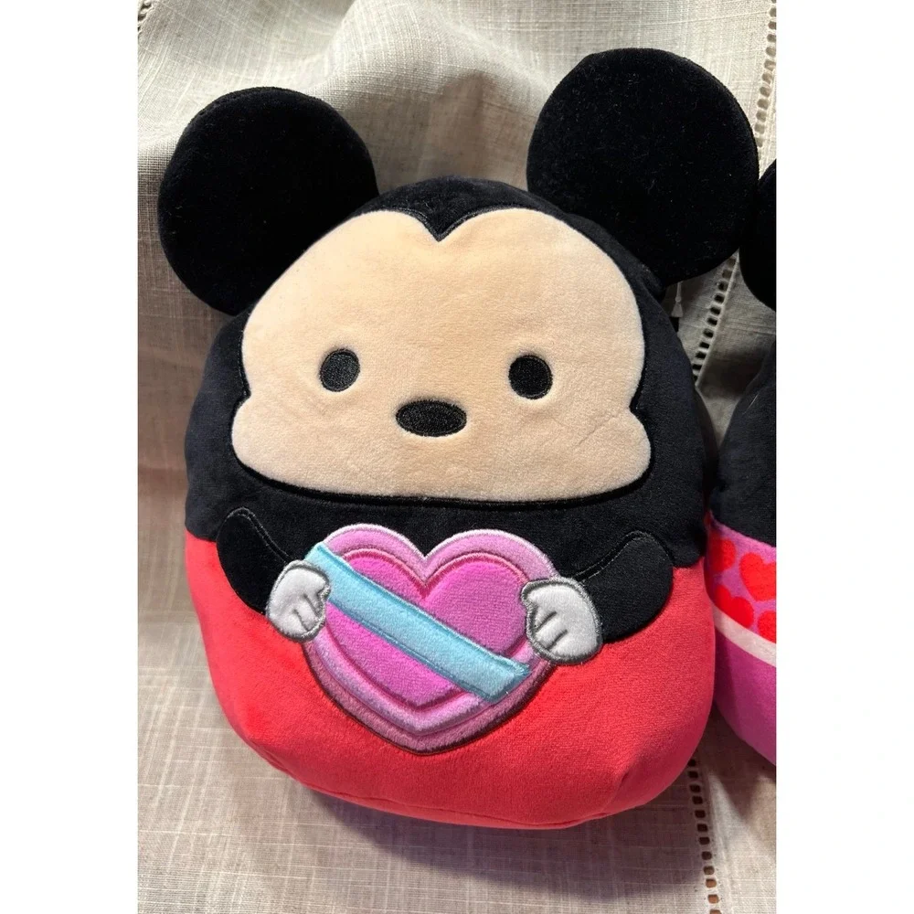 Squishmallow Disney Valentine's Day Mickey Mouse and Minnie Mouse Plush W/ tags